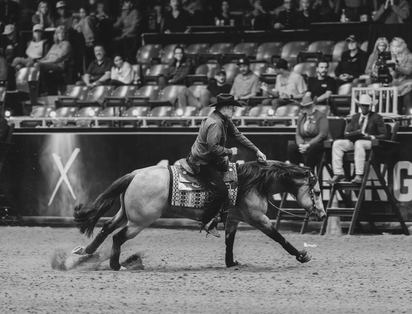 rider riding outta yur league in an arena for a competition